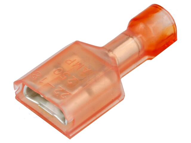 Connector: vlak; 6,3mm; 0,8mm; vrouwelijk; 0,32÷0,82mm2; klemmen Connector: vlak; 6,3mm; 0,8mm; vrouwelijk; 0,32÷0,82mm2; klemmen